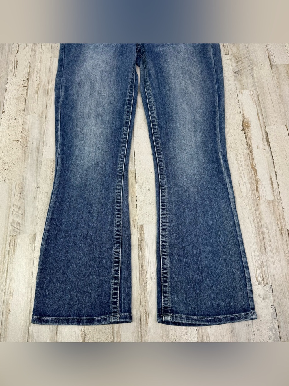 Maurices Jeans Womens 8S Blue Mid Rise Straight Leg Stretch Denim - Picture 3 of 11
